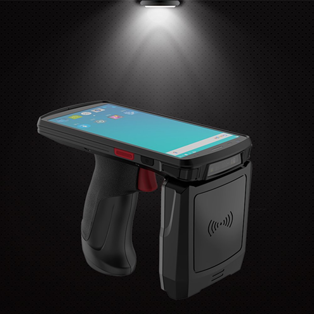 RFID超高頻手持盤點終端讀取UHF射頻識別手持機 NFC 二維條碼掃描