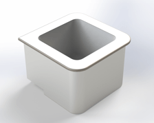 RFID自助收銀機-RFID方形識別籃 適合烘培零售店、珠寶店、眼鏡店